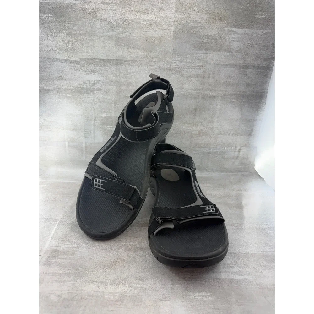 Teva Tanza Men Black Grey Sport Sandals Hiking Water Shoes 4289 Size 13
